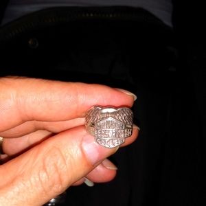 Men's 925 Harley Davidson Ring Heavy Weight